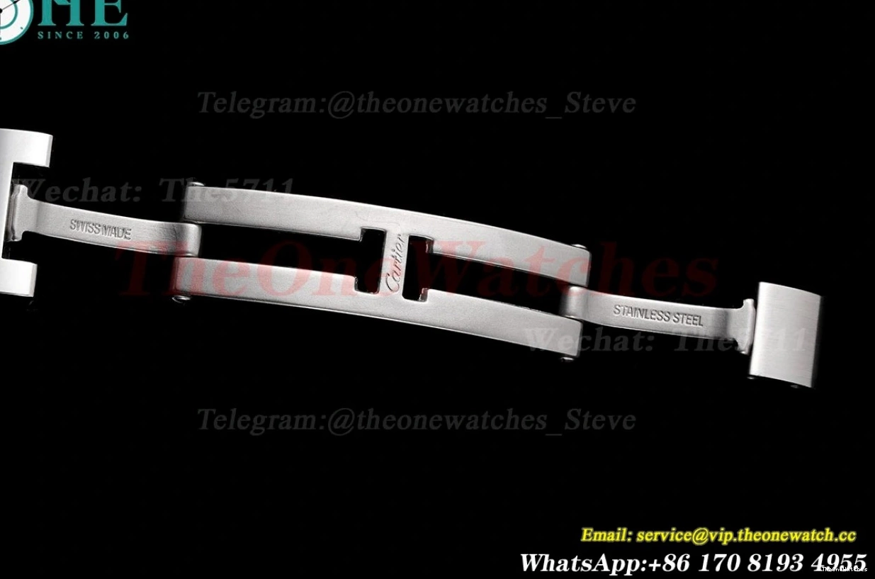 White 33mm AF Cartier NH05 Bleu SS SS Ballon De Dial 1202